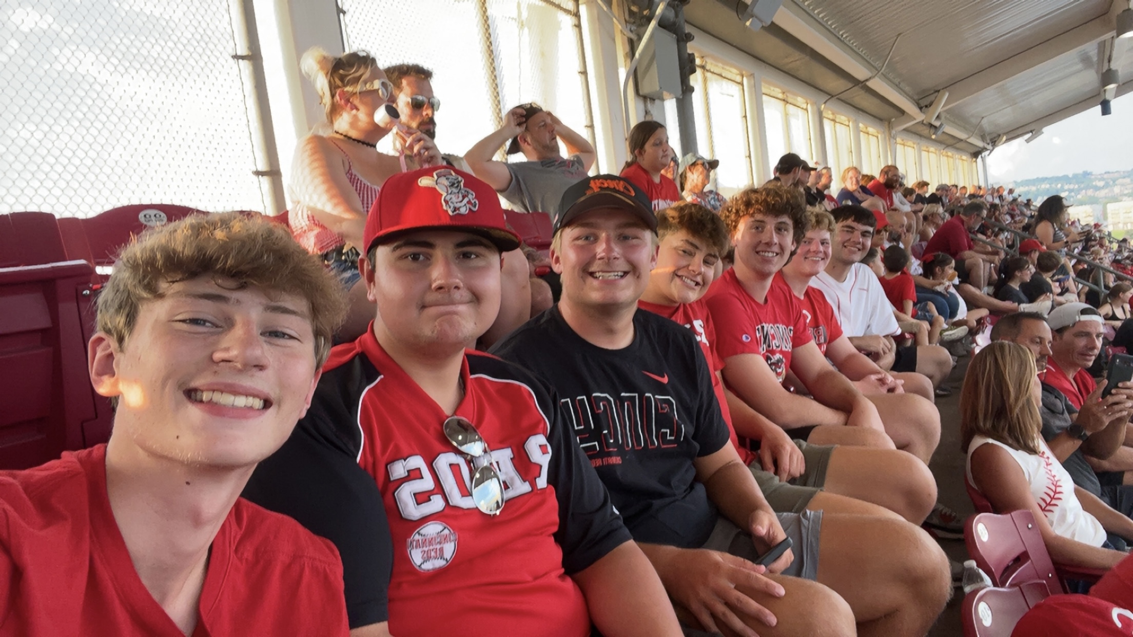 Me and Freinds at a Reds Game